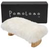 Meditation Bench Luxury Genuine Sheepskin Seat Cover meditate deeper & longer in pure comfort - mindful prayer kneeler - unique ergonomic design supports back and knees to bring health & wellbeing view 1