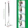 HERCHR 16KN Climbing Ascender Strap, Adjustable Foot Loop Ascender Sling for Rope Ascending Climbing Mountaineering Tree Arborist Expedition Caving Aerial Work Rappel Rescue, Range 31.5-53.1 inch view 2