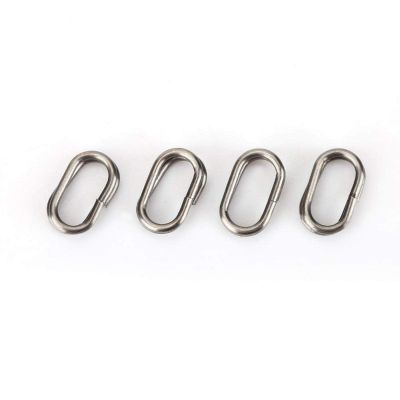 100Pcs Fishing Split Rings, Stainless Steel Oval Split Rings Snap Carp Fishing Tackle Connector Snap Swivels Fishing Tackle Swivels Split Rings Stainless Steel Split Rings for Fishing(6*10mm)