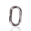 100Pcs Fishing Split Rings, Stainless Steel Oval Split Rings Snap Carp Fishing Tackle Connector Snap Swivels Fishing Tackle Swivels Split Rings Stainless Steel Split Rings for Fishing(6*10mm) view 2