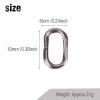 100Pcs Fishing Split Rings, Stainless Steel Oval Split Rings Snap Carp Fishing Tackle Connector Snap Swivels Fishing Tackle Swivels Split Rings Stainless Steel Split Rings for Fishing(6*10mm) view 4