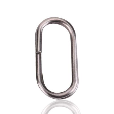 100Pcs Fishing Split Rings, Stainless Steel Oval Split Rings Snap Carp Fishing Tackle Connector Snap Swivels Fishing Tackle Swivels Split Rings Stainless Steel Split Rings for Fishing(10*19mm)