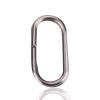 100Pcs Fishing Split Rings, Stainless Steel Oval Split Rings Snap Carp Fishing Tackle Connector Snap Swivels Fishing Tackle Swivels Split Rings Stainless Steel Split Rings for Fishing(10*19mm) view 1