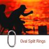 100Pcs Fishing Split Rings, Stainless Steel Oval Split Rings Snap Carp Fishing Tackle Connector Snap Swivels Fishing Tackle Swivels Split Rings Stainless Steel Split Rings for Fishing(10*19mm) view 4