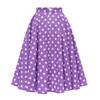1950s Vintage Dresses for Women A-Line Cotton Audrey Retro Rockabilly Polka Dots Skater Party Cocktail Wedding Evening Swing Dress Purple XL view 3