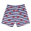 Aflyko Boys' Board Shorts Marine Stripes Red Crab Toddler Swim Trunk Girls Beach Swimwear Bathing Suit view 2