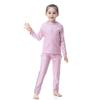 OBEEII Muslim Swimsuits for Girls Full Coverage Swimwear Islamic Hijab Long Sleeve Bathing Suit Burkini Swimsuits Pink03 18-24 Months view 3