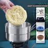 Lixada Stainless Steel Camping Cook Pot 1.5L with Lid and Folding Handle, Large Capacity Bento Pot for Outdoor Backpacking, Hiking, Picnic view 2