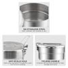 Lixada Stainless Steel Camping Cook Pot 1.5L with Lid and Folding Handle, Large Capacity Bento Pot for Outdoor Backpacking, Hiking, Picnic view 3
