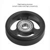 Easywheel Double Rear Wheels for Folding Bike, Mudguard Extension Roller Assembly, Aluminum Alloy (Black) view 3