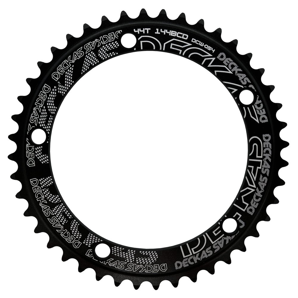 DECKAS Single Speed Chainring 144 BCD 44T 46T 48T 50T 52T 54T 56T Chain Ring Chain Wheel for 7/8/9/10/11/12 - Speed (Black 50T)