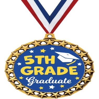 2.5" Galaxy Star Kids Graduation Medals, 5th Grade Graduate Gift, Great Graduating Awards, 20 Pack