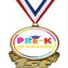 3" Gold Graduation Trophy Medal Award, Pre-K Graduate First Place Medal, 50 Pack view 1