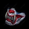 Half Face Joker Samurai Mask Ronin Oni Mempo Japanese Demon NOH for Airsoft Paintball BB Gun Motorcycle KKD KK30 view 3