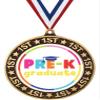 2.75" Pre-K Graduate 1st Place Perimeter Medal, Kids Graduating Trophy Medal Awards, 50 Pack Prime view 1