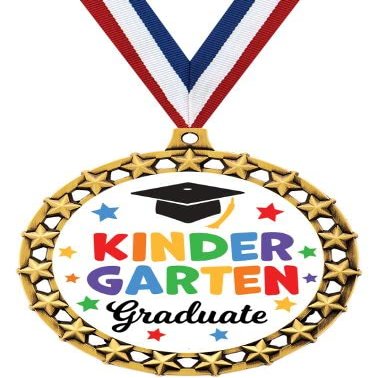 2.5" Galaxy Star Kids Graduation Medals, Kindergarten Graduate Gift, Great Graduating Awards, 50 Pack