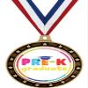 2.5" Universe Star Graduation Award Medal Gift, Gold Pre-K Graduate Medals, 50 Pack view 1