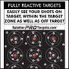 12x12 Splatter Targets. Shots Burst with Bright White Halo Upon Impact. Instantly See Your Shots. view 3