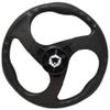 Legend Bass Boat Steering Wheel | w/Cap 13 1/4 Inch Black Plastic view 2