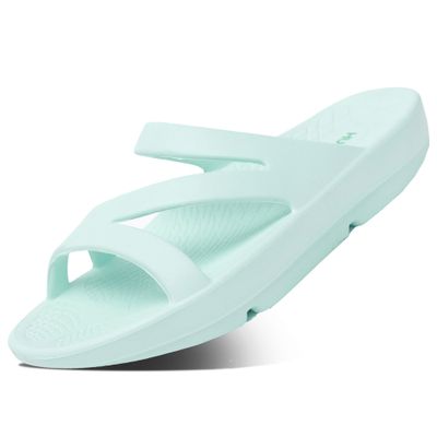 HUHV Z Strap Unisex Recovery Comfort Slide Sandals - Sea Foam, Men's 7/ Women's 9 M
