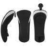 Craftsman Golf New Black 3 Pack Golf Hybrid Club Head Covers Headcovers with Interchangeable No. Tag view 1