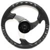 Avalon Boat Steering Wheel 120118 | 14 1/4 Inch Faux Gray Woodgrain view 2