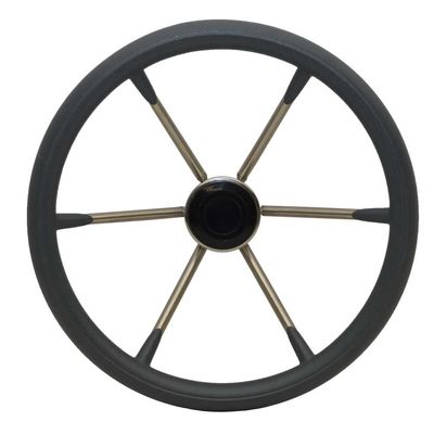 Boat Destroyer Steering Wheel 1525 | 15 Inch 25 Stainless Gray