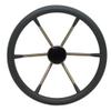 Boat Destroyer Steering Wheel 1525 | 15 Inch 25 Stainless Gray view 1