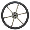Boat Destroyer Steering Wheel 1525 | 15 Inch 25 Stainless Gray view 2