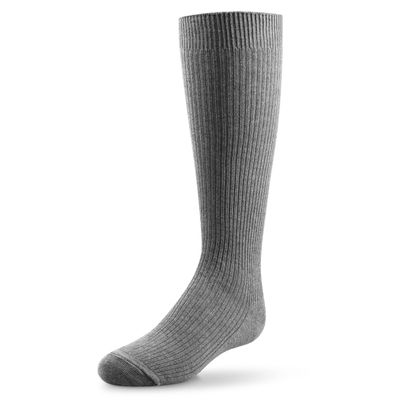 Zubii Kids thin Ribbed Knee Socks (2, Grey)