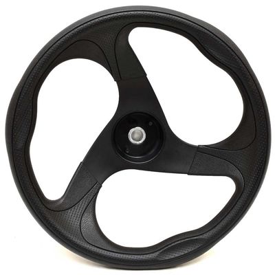 Boat Steering Wheel | 13 3/8 Inch Black Plastic
