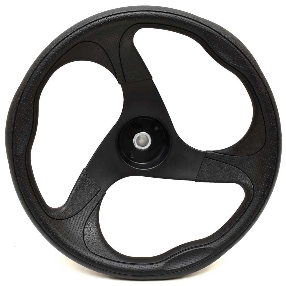 Boat Steering Wheel | 13 3/8 Inch Black Plastic
