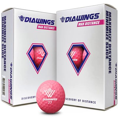 Diawings Max Distance Golf Balls Easy Control & Straight Flight | Increased Distance for Slower Swing Speeds | USGA & R&A Conforming | 12 Balls