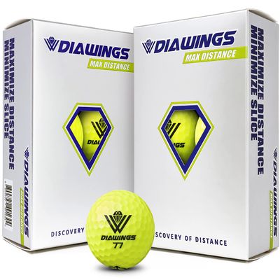 Diawings Max Distance Golf Balls Easy Control & Straight Flight | Increased Distance for Slower Swing Speeds | USGA & R&A Conforming | 12 Balls