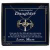 zapbest Cross Dancing Necklace Luxury Box To My PrecIous Daughter Necklace, Birthday Necklace For Daughter, Anniversary Necklace For Daughter, From Mother, view 1