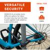 OTTOLOCK Sidekick XL Full-Size U-Lock - Heavy Duty Anti Theft Bicycle U-Lock with Keys, Silicone-Coated, Bike Accessories, Orange view 3