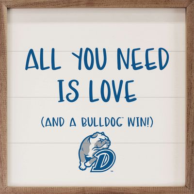Kendrick Home + Stadium All You Need Is Love And A Win Collegiate Framed Square Wood Sign With State And Team Logo (24x24, All You Need Is Love Drake)