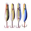 Doctor Spoon 4 Pack Premium Ultra Violet Fishing Spoons - Featuring Innovative Image and Ultra Violet Finish Technology - Great for Jigging, Trolling, and Casting in Both Fresh and Salt Water