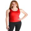 Liakada Womens Basic Racerback Tank Top - Gym, Yoga, Aerobics, Cheer! - Red view 1