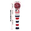 Craftsman Golf USA Flag Knit Vintange Pom Pom 3pcs Headcover Set Sock Covers for Driver and Woods view 4