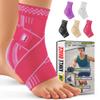 BLITZU Ankle Brace for Women, Men, Plantar Fasciitis Relief, Achilles Tendonitis Brace for Sprained Foot, Ankle Compression Sleeve with Strap Pink XL view 1