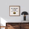 Kendrick Home + Stadium All You Need Is Love And A Win Collegiate Framed Square Wood Sign With State And Team Logo (12x12, All You Need Is Love Iowa) view 2