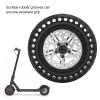 Electric Scooter Rear Wheel Assembly, 8.5In Rubber Hub Solid Tire 220lb Load Honeycomb Replacement With 120mm Brake Disk Set for PRO2 2 Wheel Electric view 2