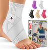 BLITZU Ankle Brace for Women, Men, Plantar Fasciitis Relief, Achilles Tendonitis Brace for Sprained Foot, Ankle Compression Sleeve with Strap White S view 1