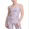Calvin Klein Performance Women's Printed Racerback Cropped Tank Top (Jaguar Dolce, XX-Large) view 1
