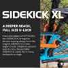 OTTOLOCK Sidekick XL Full-Size U-Lock - Heavy Duty Anti Theft Bicycle U-Lock with Keys, Silicone-Coated, Bike Accessories, Black view 2
