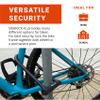OTTOLOCK Sidekick XL Full-Size U-Lock - Heavy Duty Anti Theft Bicycle U-Lock with Keys, Silicone-Coated, Bike Accessories, Black view 3