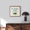 Kendrick Home + Stadium All You Need Is Love And A Win Collegiate Framed Square Wood Sign With State And Team Logo (24x24, All You Need Is Love NDSU) view 2