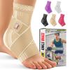 BLITZU Ankle Brace for Women, Men, Plantar Fasciitis Relief, Achilles Tendonitis Brace for Sprained Foot, Ankle Compression Sleeve with Strap Nude XL view 1