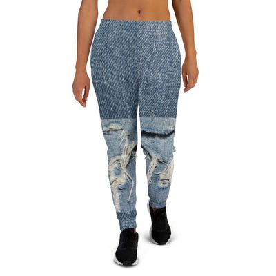 Denim Print Joggers